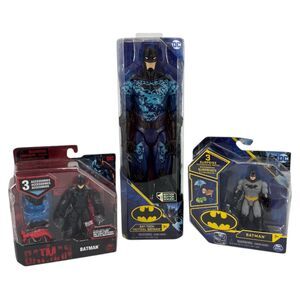 Batman Figurines Set of 3 Action Figures Bat-Tech Surprise Super Hero DC Comics
